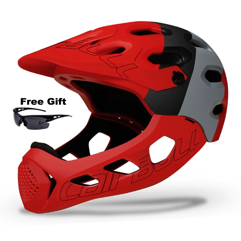 

Full Face Bicycle Helmet for Men Full Covered Adult Men Cycling Helmet Mouth Guard Downhill BMX Skating Sports Safety Helmets
