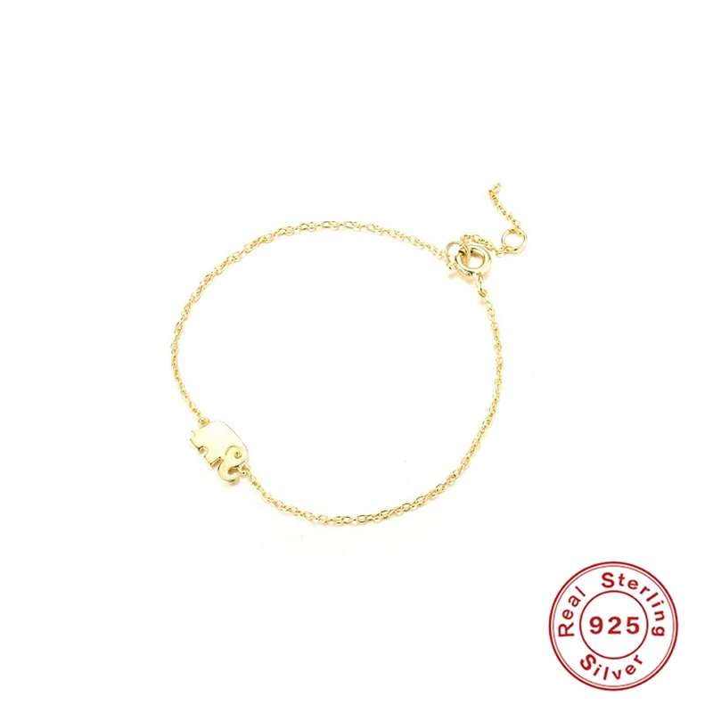 

Aide Lovely Baby Elephant Link Chain Bracelets for Women Silver Bracelets 925 Sterling Silver Bracelet Femme Fine Jewelry