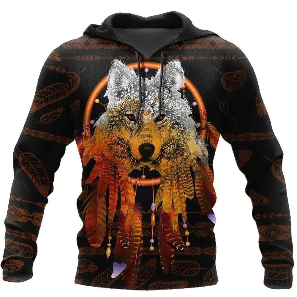 

Men Women Native Indian Wolf D Full Print Hoodies Harajuku Zipper Pullover Sweatshirt Unisex Autumn Casual Jacket Tracksuit 002
