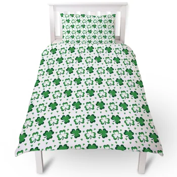 

St Patricks Day Shamrock Celebration Duvet Cover Pillow Case Quilt Cover Set Bedclothes Single Bedding Sets For Bed