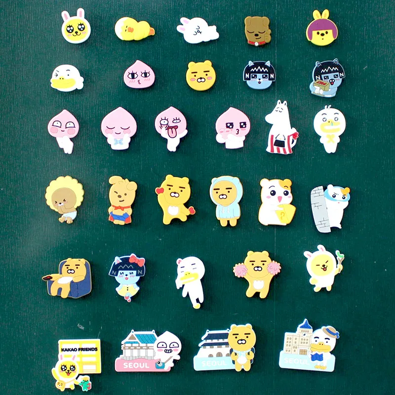 

Colorful Silicone Cartoon Fridge Stickers Decoration Stereoscopic Full Package Strong Fridge Magnet Stickers