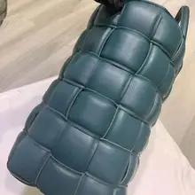 Старшая дизайнерская Высококачественная кожаная плетеная Сумка Большая вместительная сумка для покупок из овечьей кожи Большая вместительная тканая сумка для покупок