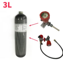 Acecare алюминиевый кислородный бак 3L 300Bar Pcp бак из углеродного волокна цилиндр клапан баллон для дайвинга датчик уровня сжатого Airforce Condor