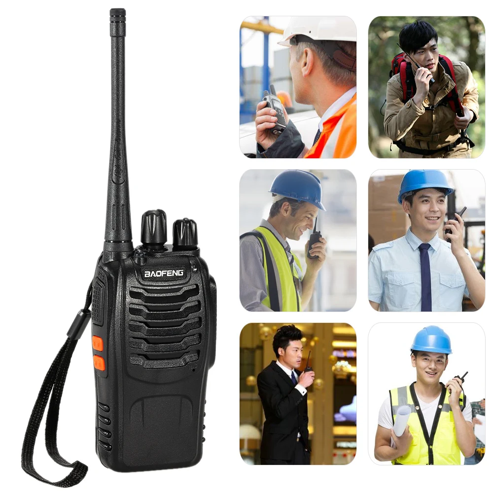 2 шт. BaoFeng BF-888S 16CH FM UHF 400-470 МГц трансивер Радио портативное устройство для переговоров 1500 мАч батарея BF 888S набор рации
