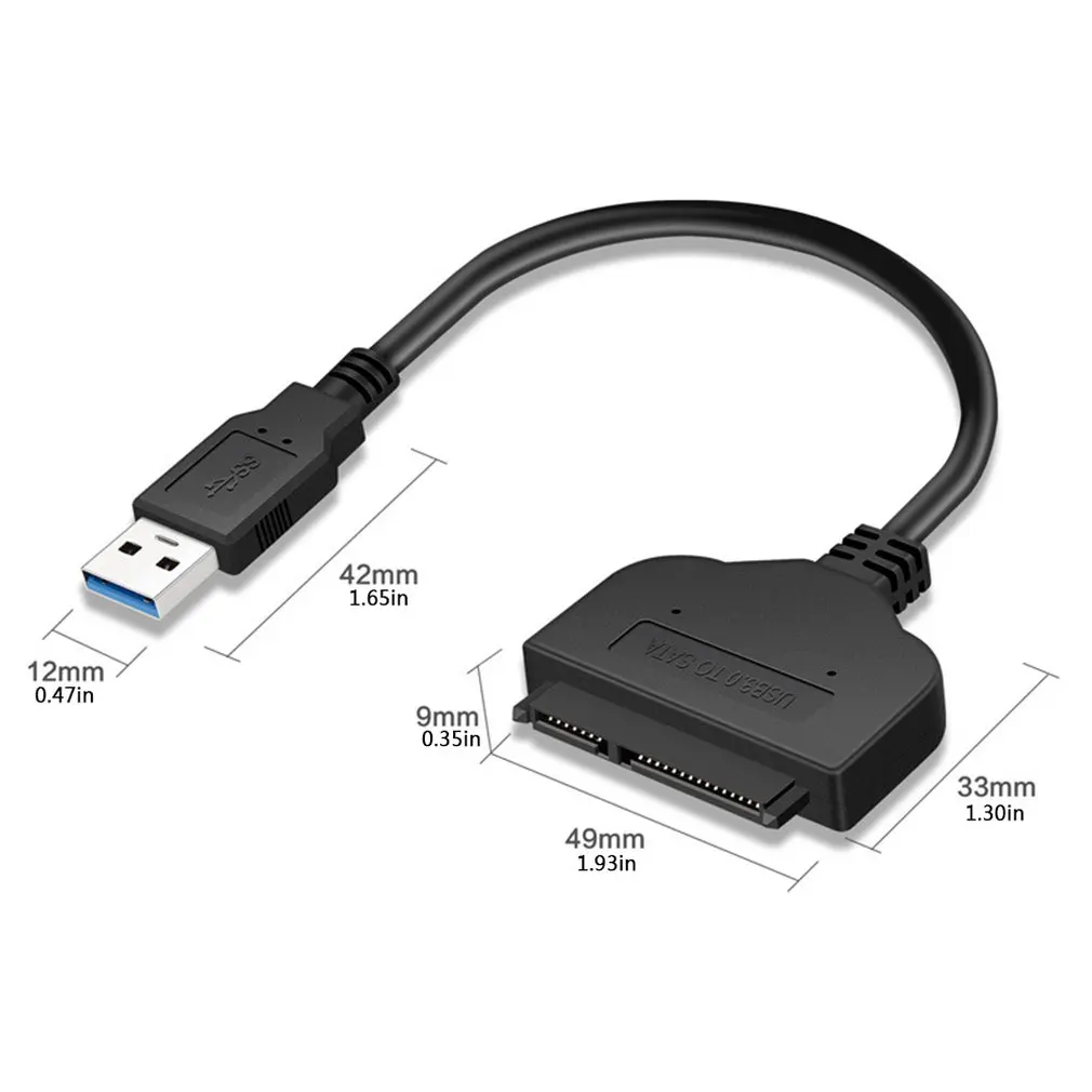 Usb3.0 к Sata7+ 15Pin жесткий диск Кабель-адаптер для легкого привода 2,5 дюймов Ssd Hdd жесткий диск Sata Кабель-адаптер