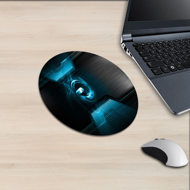 XGZ 3D рендеринг круглый коврик для мыши технология Linel Wolf Imaging Cube цветочный круг узор лошадь аниме резиновый коврик для компьютерной мыши Тотем