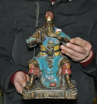 

Wedding Decoration 6" Chinese Temple Old Bronze Avalokitesvara Kwan-yin Guanyin Buddha Tree Statue