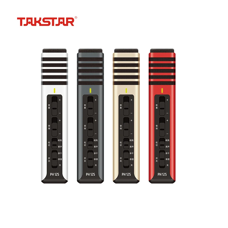 Takstar PH 125 микрофон для смартфона проводной Ручной кардиоидный конденсаторный с