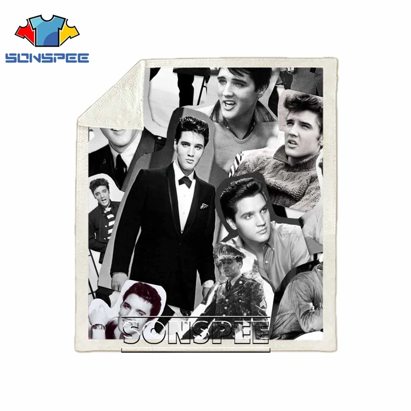 04 Диван-кровать, Узорчатое офисное одеяло ELVIS Presley Harajuku dj girl boy, мягкое одеяло-покрывало, детское дорожное одеяло, зимний квилт для софы - Цвет: 04