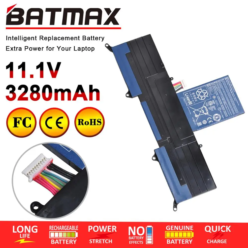Аккумулятор Batmax для ноутбука 1 шт. AP11D3F ACER Aspire S3 S3-951 S3-951-2464G24iss MS2346 | Компьютеры и