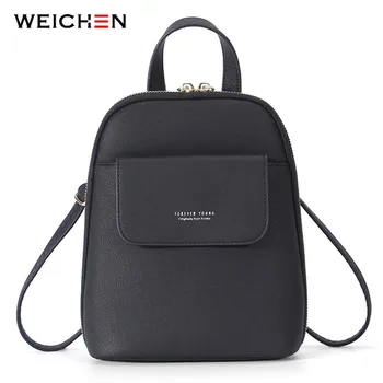 

WEICHEN Brand Designer 2020 Women Backpack Fashion Small Backpack Female Leather Ladies Shoulder Bag Satchel Mini Mochila Purse