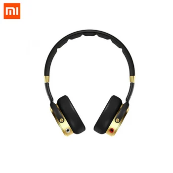 

100% Original Headband Xiaomi Mi HiFi Headphone 50mm Beryllium diaphragm stereo Earphone With Microphone Gold+Black New Luxury