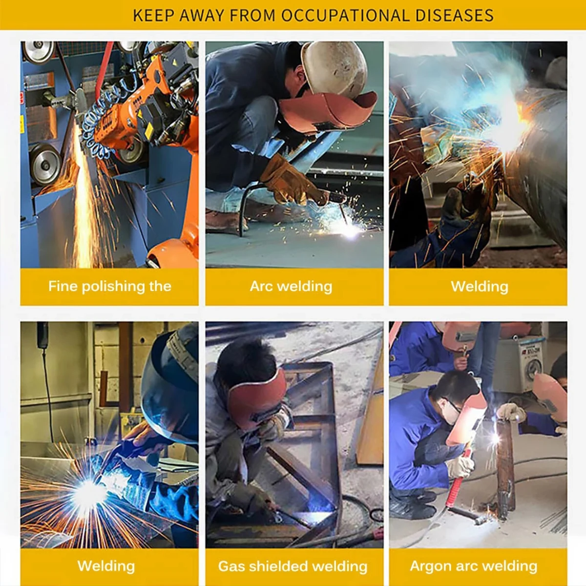 Welding Helmet Welder Mask Chameleon Large View True Color Solar Power Auto Darkening Welding Safety Cap For Arc Weld Grind Cut