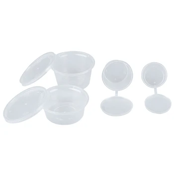 

5pcs 25/40/50/80ml Round Storage Container with Lids Slime Mud Clay Storage Box Candy Gift Organizer Jar