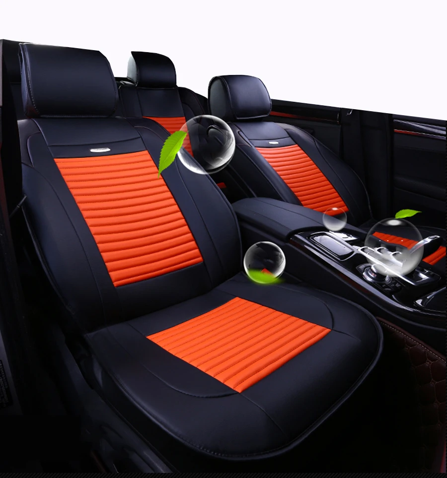  Front+Rear Universal auto Car seat covers For skoda fabia 1 2 3 kodiaq octavia 1 2 a5 a7 rs of 2006