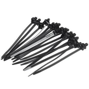 

Nylon Push Mount Car e Cable Zip Tie, 162mm Length, 20 Pcs, Black
