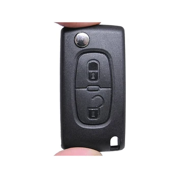 

IperChiavi ICIT05 remote key shell 2 buttons with blade VA2 battery case without Transponder chip for Peugeot Citroen Ber