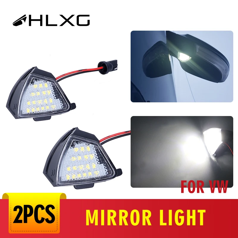 

For Vw Golf 5 LED Side Mirror Puddle Light Error Free For VW Mk5 MkV for Passat b6 Jetta Eos Auto Car Light 6000K White 12V