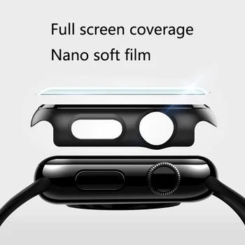 

Case+ protection film for Apple watch band 44mm 40mm 42mm 38mm hydrogel film shell protection iwatch 4 3 2 1 Accessories