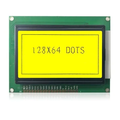 12864A without font 93*70 12864 KS0108 LCD 128*64 12864 Blue / Green lcd display screen