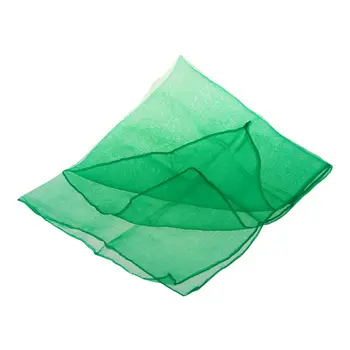 

50s Retro Neck Scarf Square Organza Chiffon Scarf Fancy Wrap Hair Tie Shawl, Green