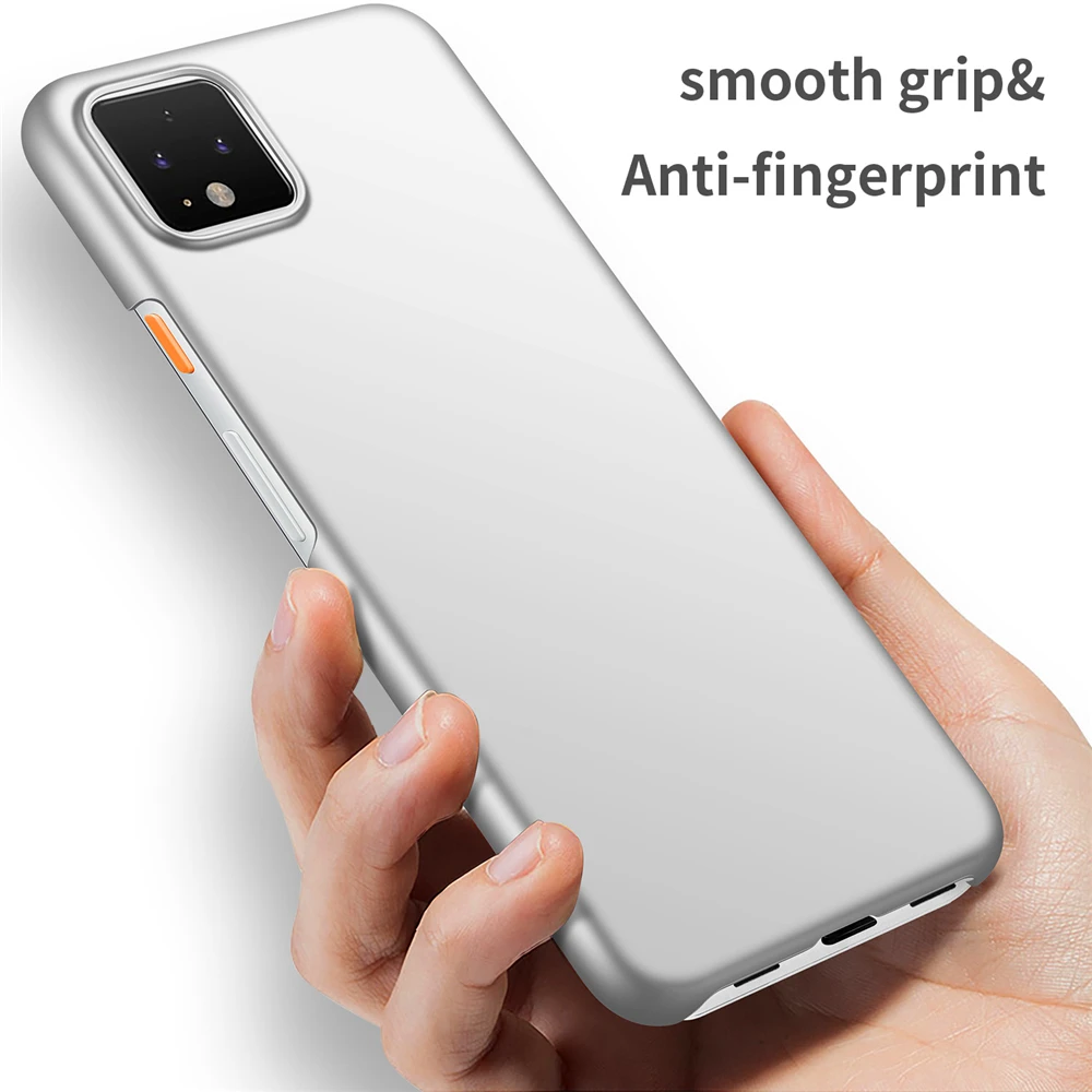 Для Google Pixel 4 XL/4 матовый чистый цвет ультра тонкий легкий Чехол на заднюю панель