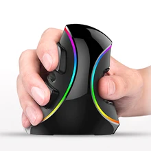 Souris filaire verticale ergonomique peau optique rvb 5 boutons souris de jeu confortables avec DPI réglable pour ordinateur/ordinateur portable