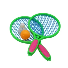 1 пара, Детские теннисные ракетки для Пластик ракетки для бадминтона игра реквизит для Начальная школа детский сад(Размеры M Розовый