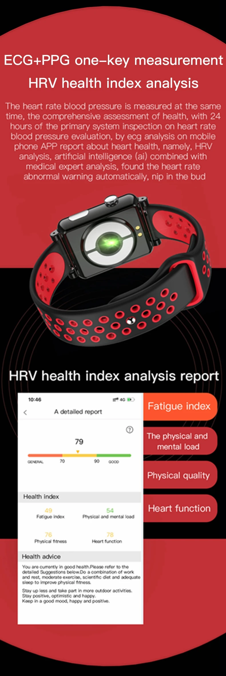 Cobrafly ЭКГ PPG умные часы измерение артериального давления монитор сердечного ритма фитнес-трекер SmartWatch для Apple xiaomi PK N58