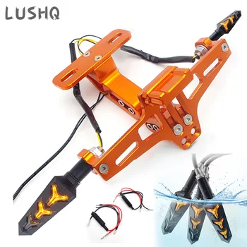 

Motorcycle License Plate Holder Number Tail Tidy With LED For SUZUKI GN 125 DR 650 ESCUDO RMZ 250 M50 KATANA 600 GSX750F M109R