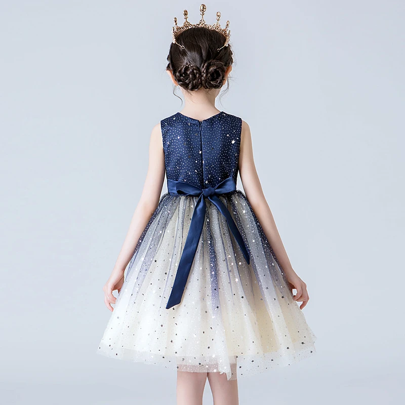 Блестящее платье-пачка для девочек на свадьбу, вечернее детское праздничное бальное платье принцессы, детские платья для девочек, официальная одежда
