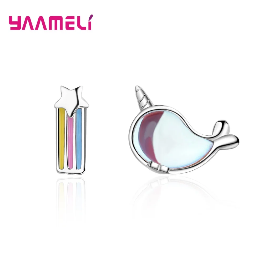 Серьги-гвоздики из стерлингового серебра 925 пробы для женщин и девочек подарок