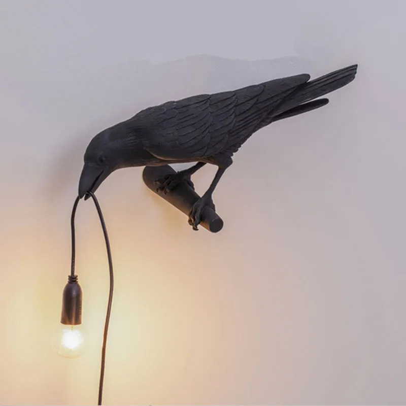 

Nordic Resin Bird Wall Lamp Modern Italian white/black Bird Lamp Free shipping for Living Room Dining Room Wall Lights