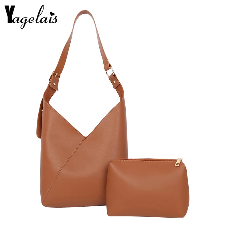 Лидер продаж женские сумки в стиле ретро комплекты из 2 предметов кожаная сумка