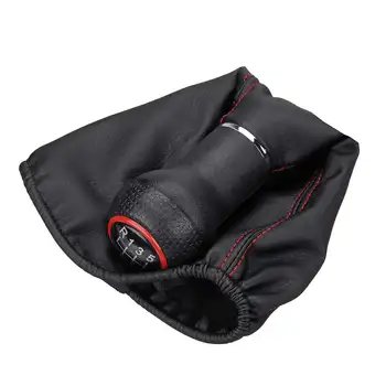 

6 Speed Car Gear Shift Knob Shifter Lever Stick Gaiter Boot Cover For VW Golf MK4 Classic Seat Cordoba 1996-2005