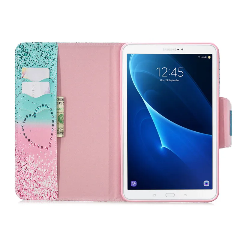 Wekays For Samsung Tab A6 10.1 Cartoon Unicorn Leather Case For Samsung Galaxy Tab A6 A 6 2016 10.1 T585 T580 T580N Cover Cases