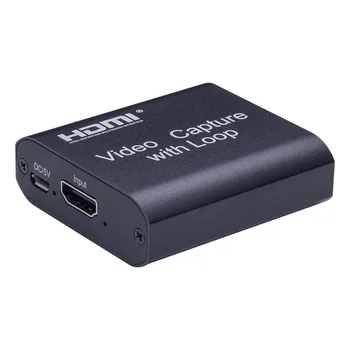 

4K Video Capture Card 1080P HDMI to USB2.0 Camera Game Live Streaming Loop Out Video Recording Box Audio Video