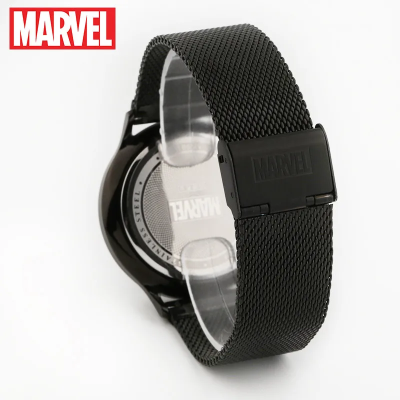 Marvel Мстители Капитан Америка мужские из нержавеющей стали Milanese Mesh Band 5ATM водонепроницаемые японские кварцевые часы подарок для мужчин время