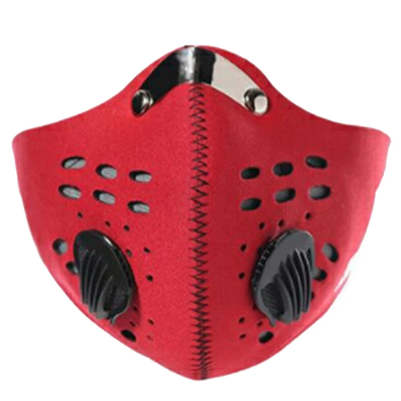 as picture Хлопок PM2.5 анти-дымовая маска угольный фильтр респиратор рот Муфельная черная маска лицо дыхательный клапан Анти-пыль рот маска Активированный - Цвет: as picture