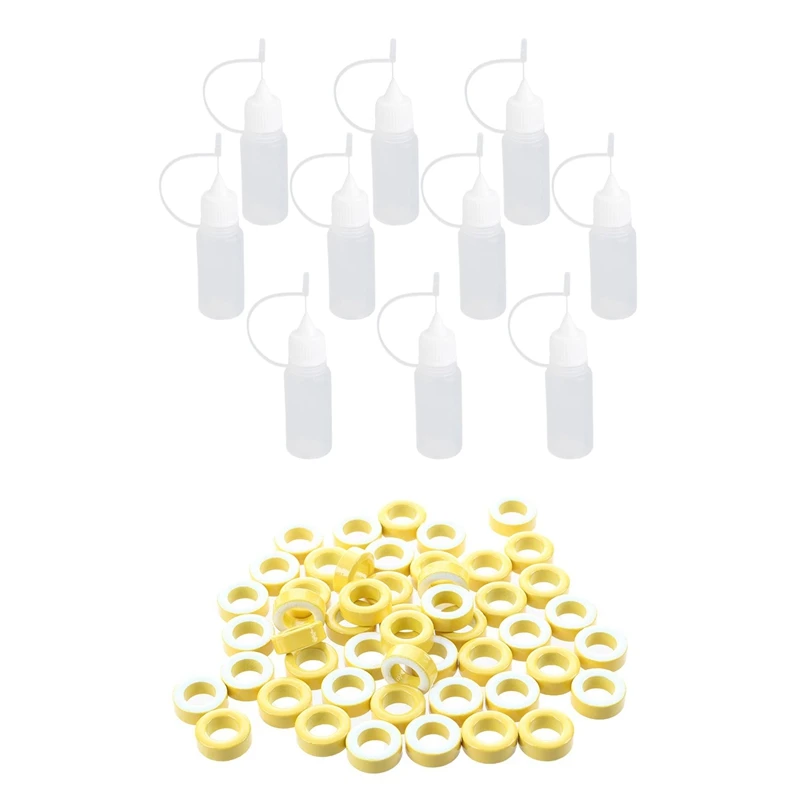 7 мм внутренний диаметр ферритового кольца железные тороидные сердечники желтый