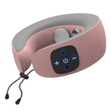 Автомобильный Электрический Импульсный портативный офисный u-образный массажер для шеи устройство для релаксации путешествия Интеллектуальный позвоночник