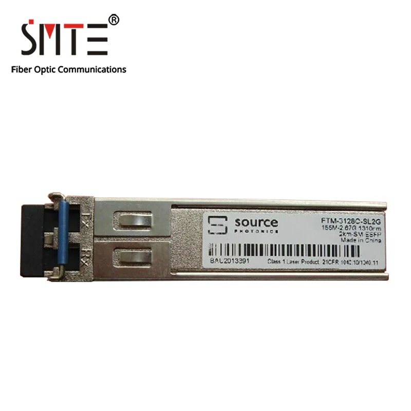 Ótico da Fibra da Fonte Módulo Ftm-3128c-sl2g 155m-2.67g 1310nm 2km-esfp 6 Cheap Transceptor de fibra Óptica