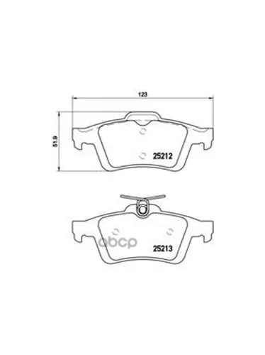 Колодки Дисковые Задние Brembo P24148 Brembo арт. P24148