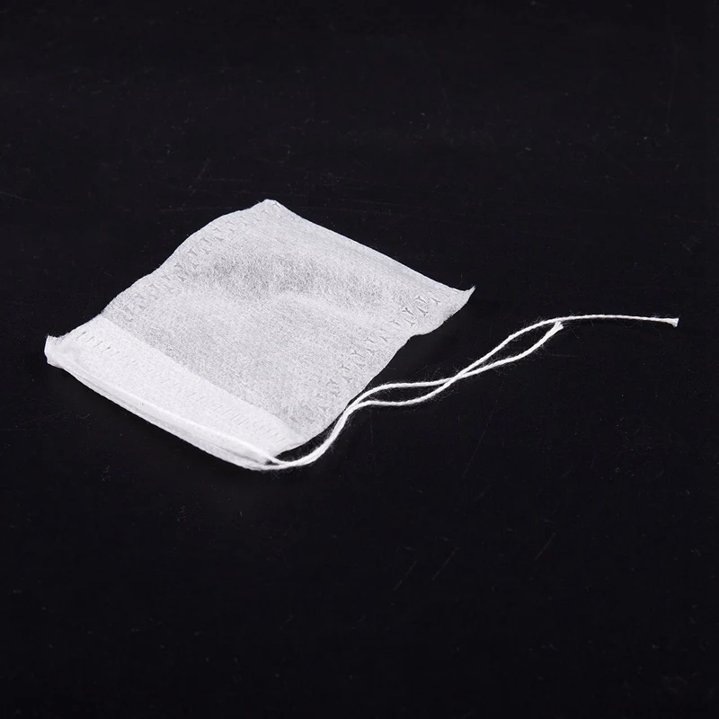 100 шт одноразовый Пустой чайный пакетик струнная теплоизоляционная фильтровальная бумага