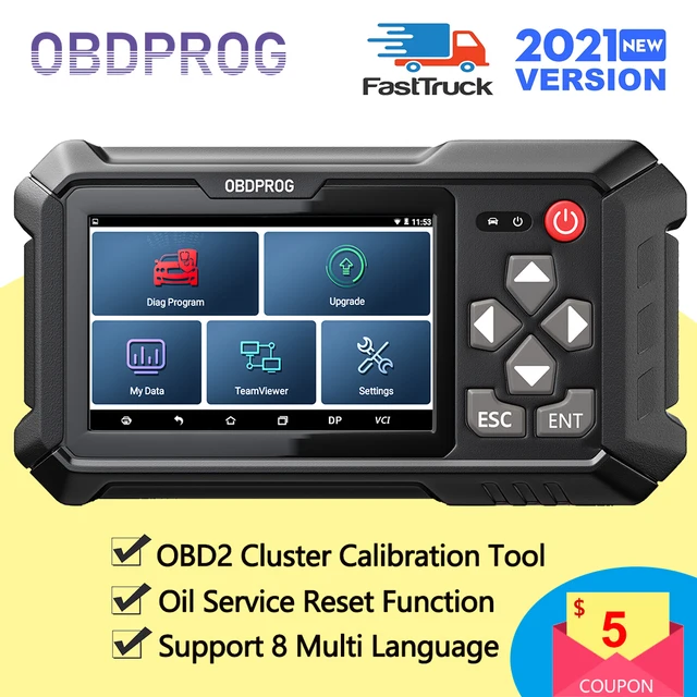 OBDPROG M500 سيارة OBD2 العنقودية معايرة أداة النفط إعادة تعيين Insturment العنقودية تعديل متعدد اللغات OBD ماسح ضوئي تشخيصي