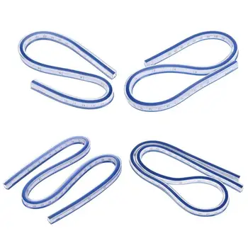 

Flexible Double Side Scale Curve Ruler Patchwork Sew Drafting Drawing Tool