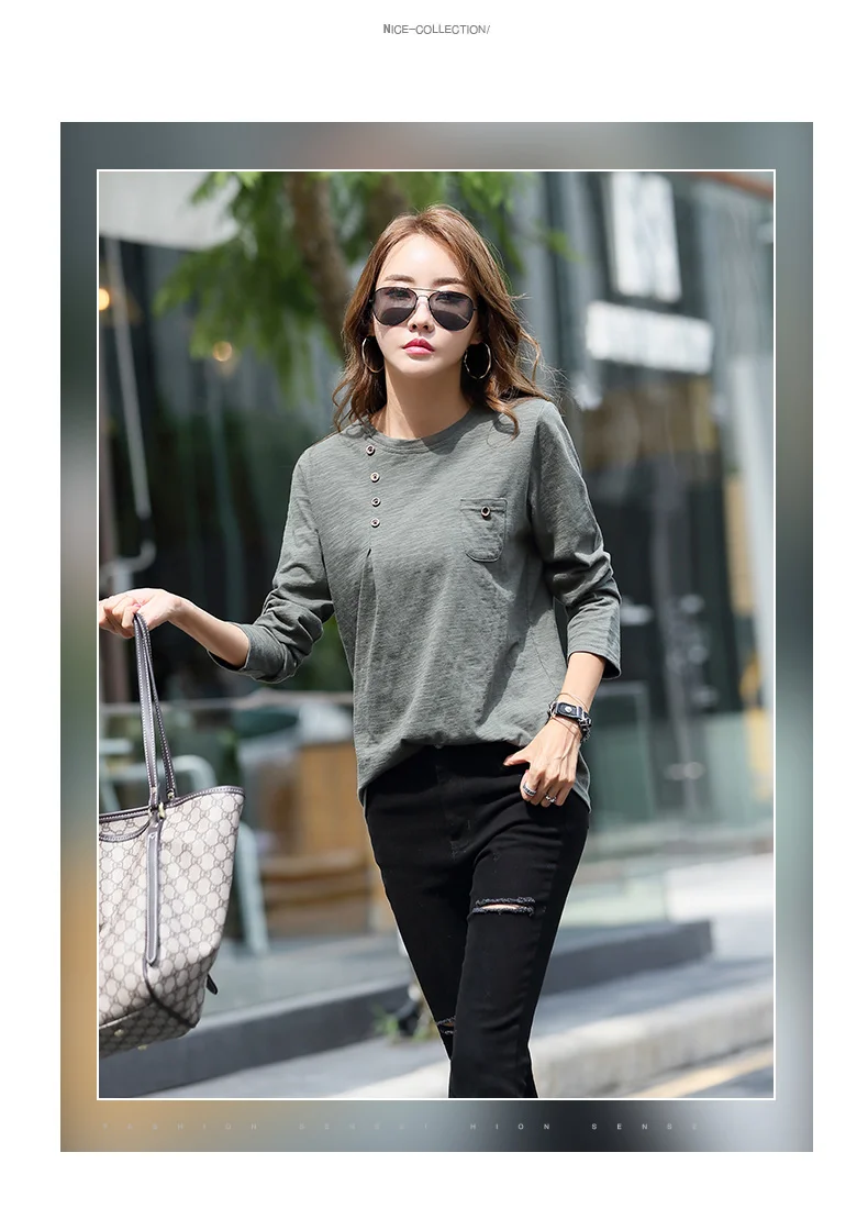 Shintimes, свободная футболка, женская одежда, Camisas Mujer, футболка, Femme, футболка с длинным рукавом, Хлопковые женские футболки, плюс размер, футболка