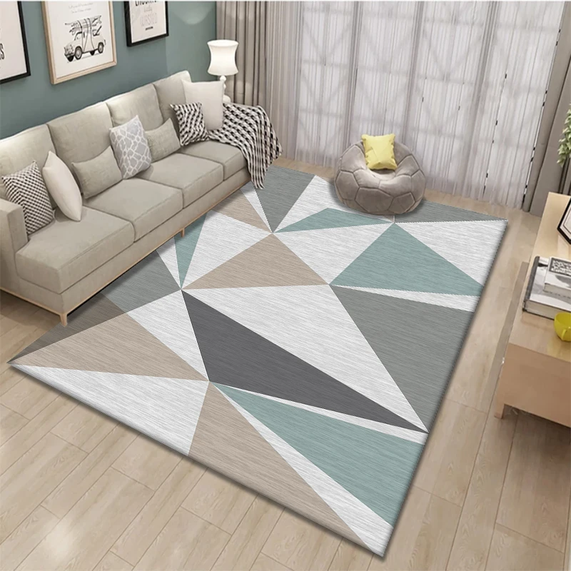 Нордические ковры и ковры для дома, гостиной, Современный 3D геометрический коврик, коврик для пола, для спальни, нескользящий диван, журнальный столик, коврик для двери - Цвет: 3