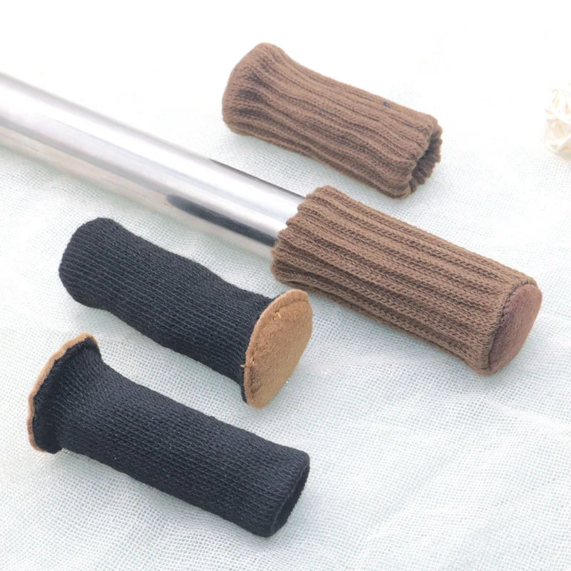 4pcs/Set Anti Slip Furniture Legs Mat For Chair Socks Bumper Damper Table Feet Rug Caps Felt Pads Knitting Protector