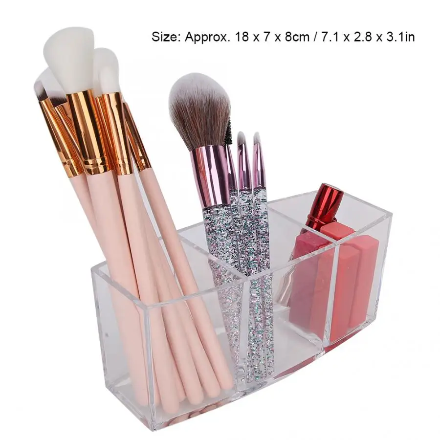 Desktop Acrylic Clear Rectangle Shape Makeup Brush Holder Organizer Storage Box Makeup Tool Kits Make Up Tools Set for for Women Desktop Acrylic Clear Rectangle Shape Makeup Brush Holder Organizer Storage Box Makeup Tool Kits Make Up Tools Set for for Women